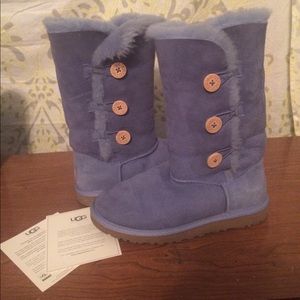 Blue Bailey Button Triplet UGGs